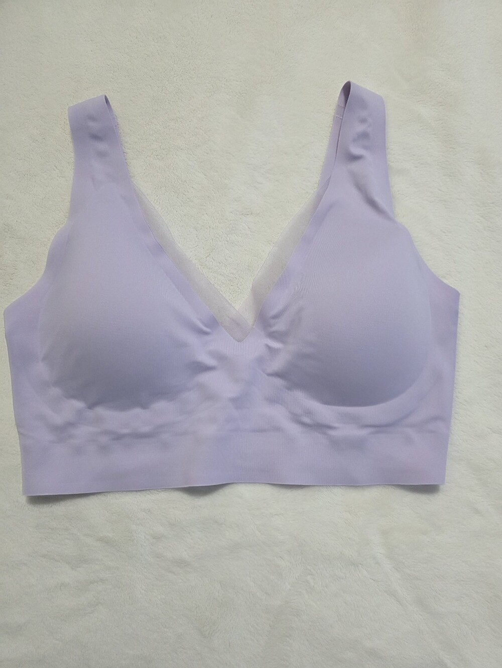 EBY Wireless Seamless Smoothing Bra Soft Lavender Medium